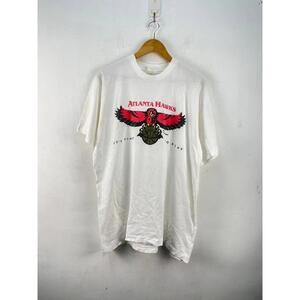 90S  Atlanta Hawks  T-Shirt Screen Star  Single Stitch